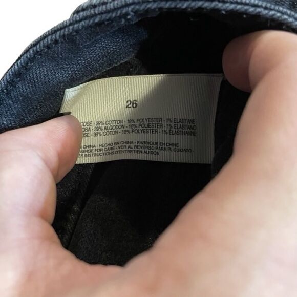 RACHEL Rachel Roy Denim Skinny High Waisted Black Jeans Size 26 - Picture 6 of 7